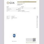Colgante y cadena de oro blanco 750 con tanzanita y diamantes - Certificado GIA - Adamas Ibérica