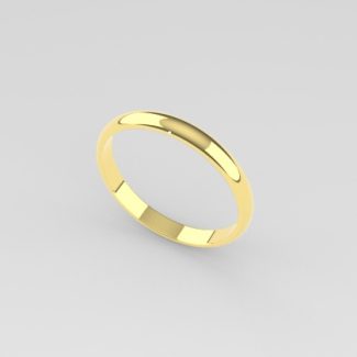 Anticipo alianzas de boda personalizadas de oro amarillo de 18 quilates para Sara y Iván.